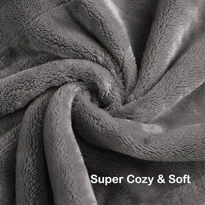 Electric Heated Blanket Full Size 72"x84", Fast Heating Blanket, Soft Cozy for Bed, 10 Hours Auto Off & 5 Heating Levels, Heater Blankets, Machine Washable, Warm Gifts for Grandma -Light Gray