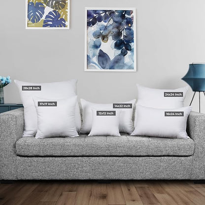 Utopia Bedding Throw Pillows Insert (Pack of 2, White) - 28 x 28 Inches Bed and Couch Pillows - Indoor Decorative Pillow