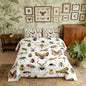 3D Insects Bedding Sets Queen,Ladybug Moth Beetle Duvet Cover 3Pcs for Kids Teens Woman Men Room Decor,Dragonfly Wildlife Quilt Cover Reptile Entomology Theme Comforter Cover,2 Pillowcases