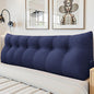Headboard Wedge Pillow - Triangular Headboard Pillow Bed Rest Wedge Pillow for Sitting in Bed - Backrest Positioning Support Reading Pillow Daybed Pillows with Removable Cover