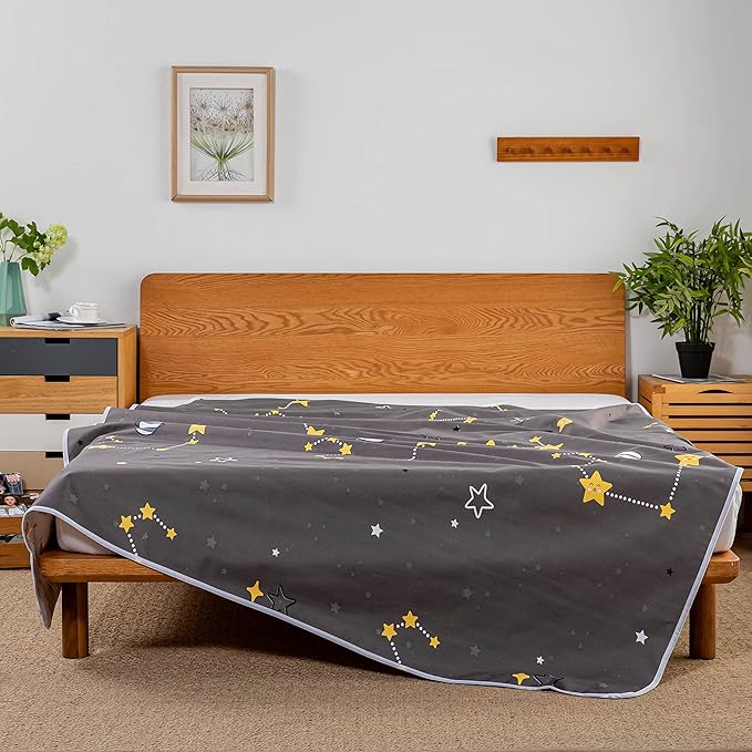 WenBags Bed Pads for Incontinence Washable,60 * 80 inches Large Reusable Waterproof Mattress Protector Pad,Pee Pads for Adults Elderly Pets or Kids Bed Wetting Protection, Hospital (Queen)