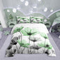 Erosebridal Green Floral Full Comforter Set,Green and Gray Flower Bedding Sets for Kids Girls Women,Vintage Flowers Country Bed Set,Boho Wildflower Room Decor with 2 Pillowcases,Breathable
