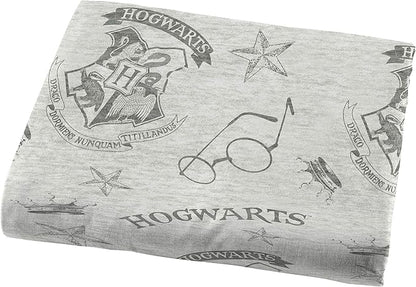 Jay Franco Harry Potter Spellbound 5 Piece Full Bed Set - Includes Reversible Comforter & Sheet Set - Bedding Features Hogwarts Logo - Super Soft Polyester (Official Harry Potter Product)