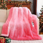 Heated Electric Blanket Heating Throw,Warm Winter Christmas Birthday Gifts for Her Women Grandma Seniors-Faux Fur Blanket with Soft Sherpa,10 Heat Settings,5 Time Settings,50x60, Baby Pink