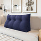 Headboard Wedge Pillow - Triangular Headboard Pillow Bed Rest Wedge Pillow for Sitting in Bed - Backrest Positioning Support Reading Pillow Daybed Pillows with Removable Cover