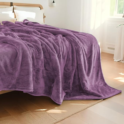 Electric Heated Blanket Full Size 72"x84", Fast Heating Blanket, Soft Cozy for Bed, 10 Hours Auto Off & 5 Heating Levels, Heater Blankets, Machine Washable, Warm Gifts for Grandma -Light Purple