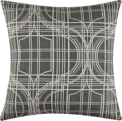 Decorative Pillow for Living Room, Sofa, Bed, Home Decoration, Commerical Enviroment - CAL117 Regulated - Pack of 2 (Down Alternative, Revamp, 18" x 18")