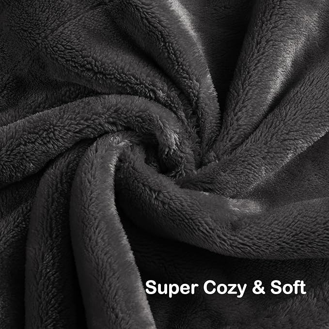 Electric Heated Blanket Full Size 72"x84", 4 Heating Levels & 10 Hours Auto Off, Cozy for Bed, Sofa & Office, Large Oversized, Single Control Heating Heater Blankets, Machine Washable, Dark Gray