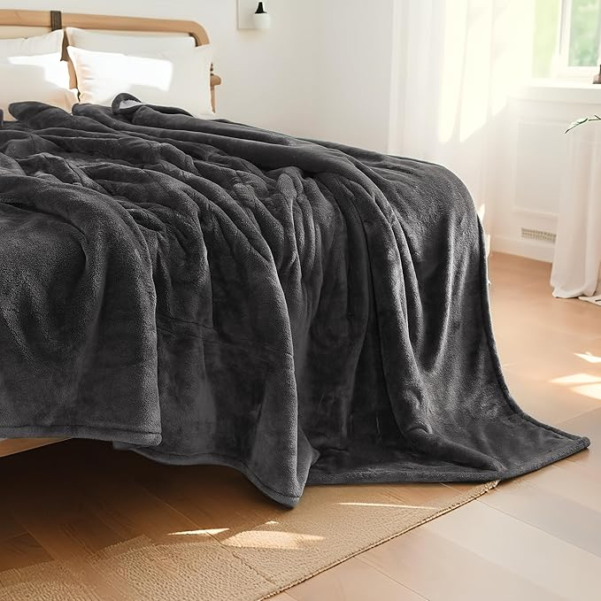 Electric Heated Blanket Full Size 72"x84", 4 Heating Levels & 10 Hours Auto Off, Cozy for Bed, Sofa & Office, Large Oversized, Single Control Heating Heater Blankets, Machine Washable, Dark Gray