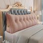 14 lbs Thickened Wedge Pillow Headboard Body Positioner Bed Wedge Pillow Backrest Support Triangular Headboard Pillow for Sleeping with Side Pocket Velvet Positioning Support Pink King