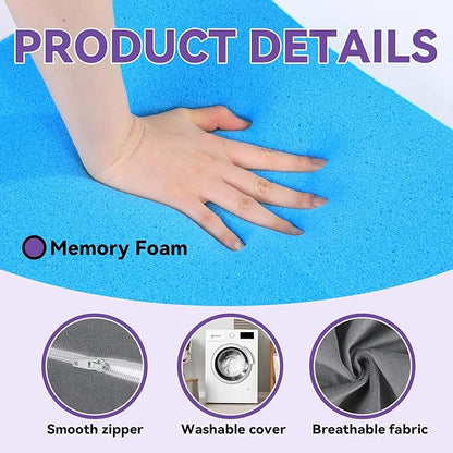 ROYALAY Travel Wedge Pillow for Sleeping, Adjustable Portable Wedge Pillow for Travel, Leg Elevation Body Positioner for Chair, Bed, Travel, Camping