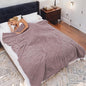 Heated Blanket Full Size Electric Blanket 72" x 84" with 5 Levels Heating & 10Hs Auto Off, Silky Microplush Flannel & Warm Sherpa Fabric, Machine Washable, Great Christmas Birthday Gifts, Purple