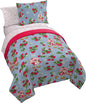 Jay Franco Kids Comforter Set Includes Sheets and Pillow Covers - Soft and Cozy Bed Set for Stylish Room Decor, Blue - Strawberry Shortcake. 5 Piece Twin Size Bedding