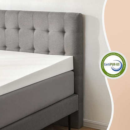 Mattress Wedge Only, 5-Inch Queen Inclined Bed Wedge Mattress Topper for Acid Reflux, GERD, Neck & Back Pain, Snoring, Adjustable Elevator Under Mattress Support for Bedroom