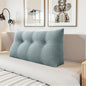 Headboard Wedge Pillow - Triangular Headboard Pillow Bed Rest Wedge Pillow for Sitting in Bed - Backrest Positioning Support Reading Pillow Daybed Pillows with Removable Cover