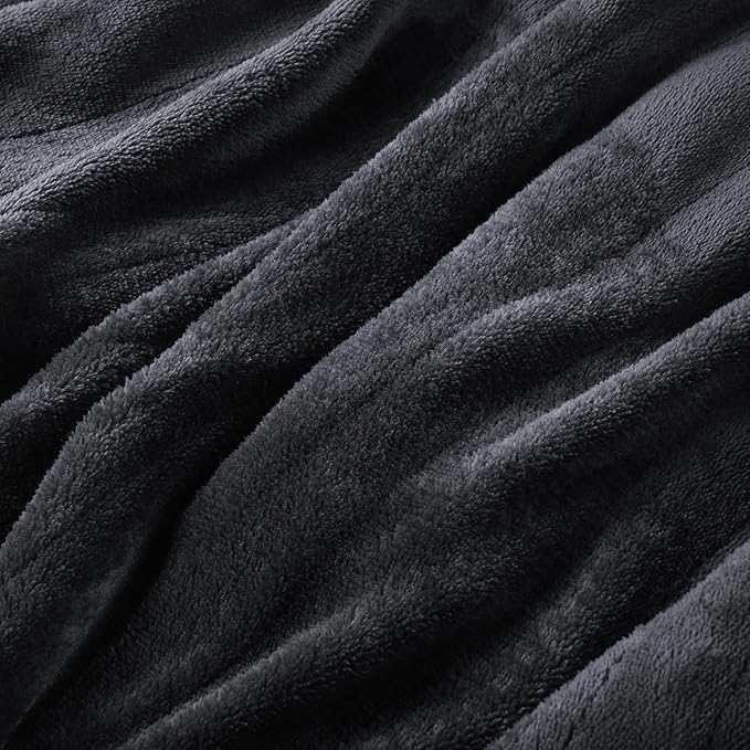 Electric Heated Blanket Queen Size 84"x90", Cozy Large Oversized, 6 Heating Levels & 1-10 Hours Auto Off, Machine Washable, Dark Gray