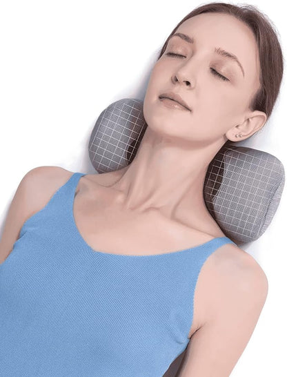 Bespilow Small Neck Roll Pillow,Say Goodbye to Neck Pain, Cervical Memory Foam Pillow for Tension Muscle Relief, Contour Support, Shoulder Pain Relaxer with Breathable Pillowcase, Odorless