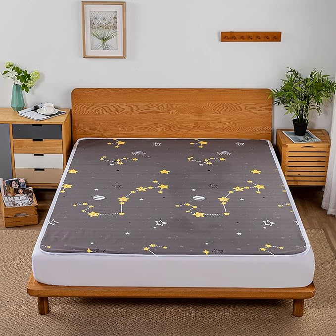 WenBags Bed Pads for Incontinence Washable,60 * 80 inches Large Reusable Waterproof Mattress Protector Pad,Pee Pads for Adults Elderly Pets or Kids Bed Wetting Protection, Hospital (Queen)