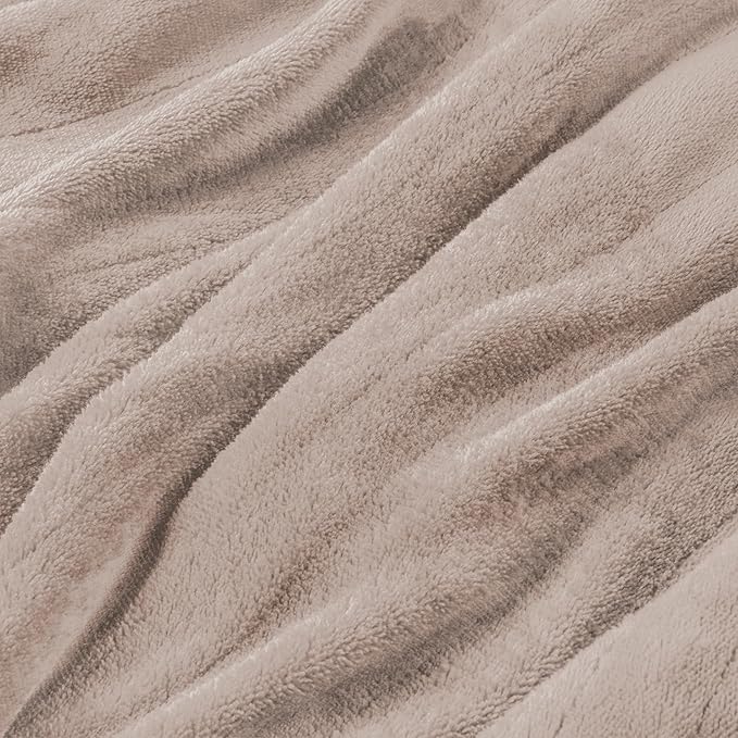 Electric Heated Blanket Twin Size 62”x84”,Soft Warmth Cozy with 6 Heating Settings 1-10 Hours Auto-Off, One Touch Operation, Machine Washable, Camel