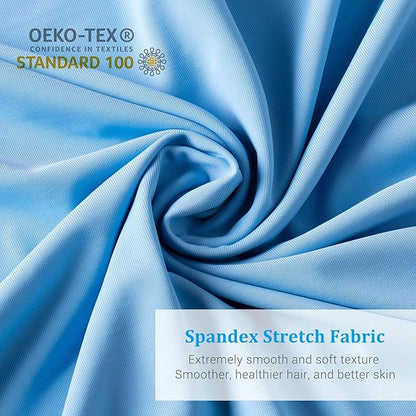 Avolare Cooling Pillow Cases, Arc-Chill Q-max>0.5 Cool Pillowcases for Hot Sleepers, Soft Silky 20" x 30" Summer Pillow Cover with Zipper (Blue, Standard & Queen Size)