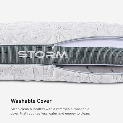 Bedgear Storm Performance Pillow 3.0 – Cooling Bed Pillow for Hot Sleepers, Medium Firm Support for All Sleep Positions – Dual-Sided Comfort, Breathable Air-X Mesh, Washable Ver-Tex Cover, 20” x 26”
