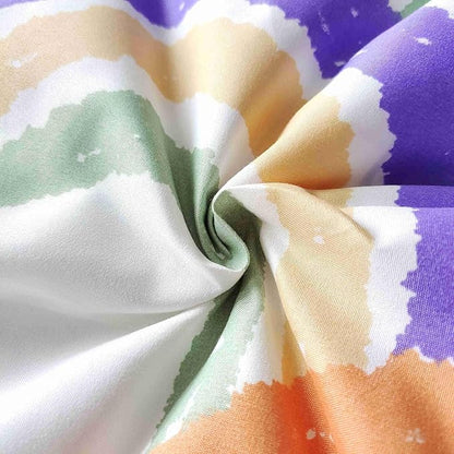 SDIII 3PCS Rainbow Twin Comforter Set, Soft Microfiber Lightweight Rainbow Comforter Twin, Cute Colorful Bedding Quilt Set for Girls Boys Kids Teens