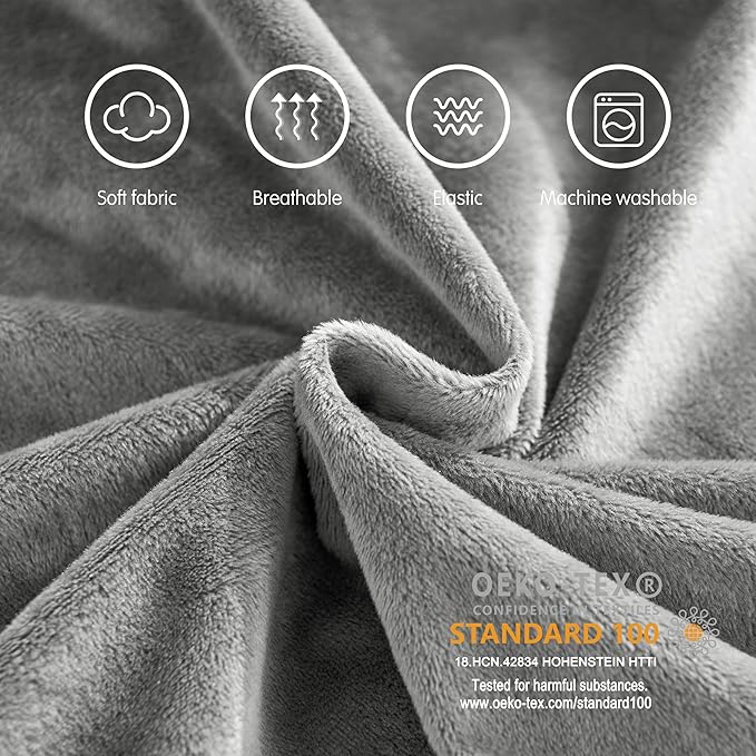SyMax 7.8"x60" Body Pillow for Queen Bed, Bolster w/Removable Polyester Cover, Headboard Gap Filler Pillow, Dark Grey