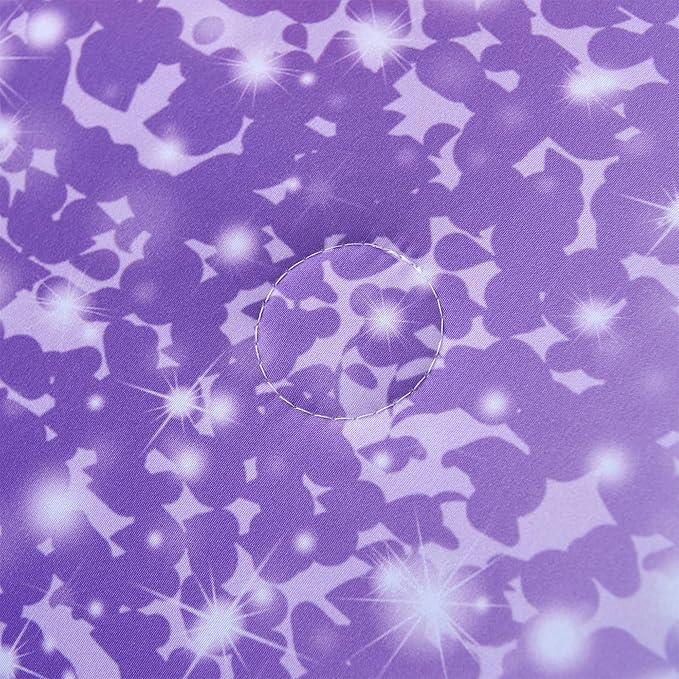 RYNGHIPY 6Pcs Girls Bedding Set Queen Size Purple Rainbow Comforter Set for Kids Teens Girls Glitter Bed in a Bag Lightweight Fluffy