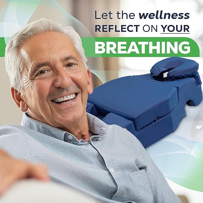 EZ Prone™ Positioning System – Body Pillow, Physical Therapy, Sleep Apnea Pillow, Massage Tools, Face Down Pillow, Sleep Therapy Pillow, Sleeping Aid, Full Body Pillow Memory Foam Pillow