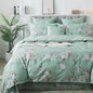 FADFAY Duvet Cover Set Twin Green Toile Floral Bedding Shabby Peony Flower Quilt Cover Set Vintage Farmhouse Bedding 100% Cotton Soft Comforter Cover Set with Hidden Zipper Closure 3Pcs, Twin Size