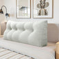 Headboard Wedge Pillow - Triangular Headboard Pillow Bed Rest Wedge Pillow for Sitting in Bed - Backrest Positioning Support Reading Pillow Daybed Pillows with Removable Cover