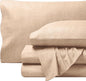 Bare Home Flannel Sheet Set Prints, 100% Cotton, Velvety Soft Heavyweight - Double Brushed Flannel for Extra Softness & Comfort - Deep Pocket - Bed Sheets (Queen, Heathered Oatmeal)