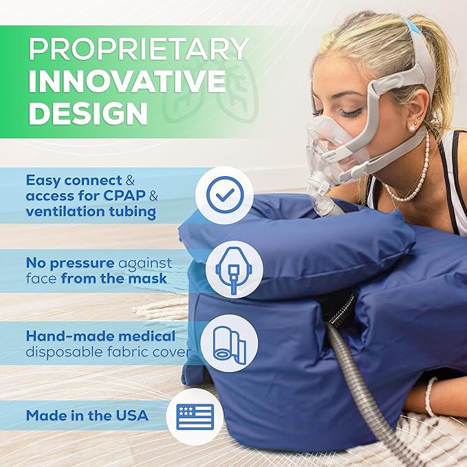 EZ Prone™ Positioning System – Body Pillow, Physical Therapy, Sleep Apnea Pillow, Massage Tools, Face Down Pillow, Sleep Therapy Pillow, Sleeping Aid, Full Body Pillow Memory Foam Pillow