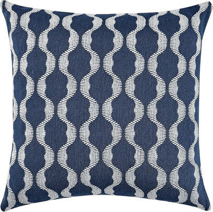 Decorative Pillow for Living Room, Sofa, Bed, Home Decoration, Commerical Enviroment - CAL117 Regulated - Pack of 2 (50/50 Down Feather Blend, Lottolini, 20" x 20")