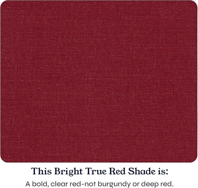 California Design Den Twin Sheets Set - Soft 400 Thread Count Sateen, Natural 100% Cotton Sheets with Deep Pockets, and Durable Bedding Set - Bright True Red