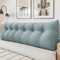 Headboard Wedge Pillow - Triangular Headboard Pillow Bed Rest Wedge Pillow for Sitting in Bed - Backrest Positioning Support Reading Pillow Daybed Pillows with Removable Cover