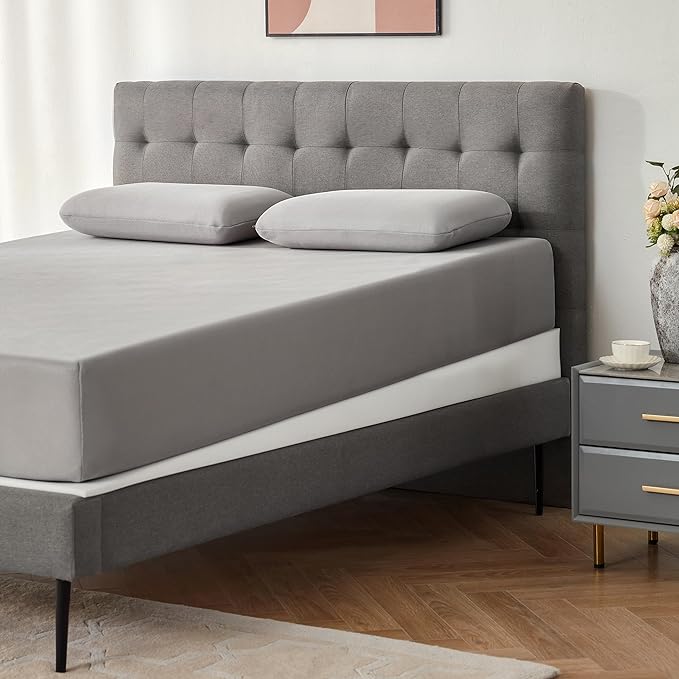 Mattress Wedge Only, 5-Inch Queen Inclined Bed Wedge Mattress Topper for Acid Reflux, GERD, Neck & Back Pain, Snoring, Adjustable Elevator Under Mattress Support for Bedroom