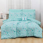 Mooreeke Bed in a Bag for Kids Girls Teens, 8 Pieces Full Size Comforter Bed Set with Shams, Sheet Set and Decorative Toy Pillow, Butterfly Mint Green Super Soft Microfiber Kids Comforter Bedding Set