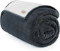 UGG Nita Twin XL/Twin Blanket Soft Fleece Blanket for Bed, Warm Fluffy Bedding, Oversized Throw for Couch, Machine Washable, 60-inch x 90-inch, Charcoal Grey
