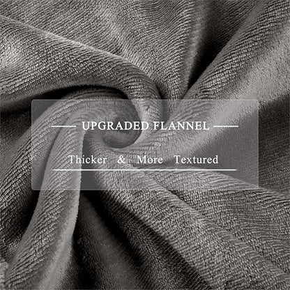 Heated Blanket King Size, Soft Cozy Upgraded Flannel Electric Blanket Dual Control with 5 Heating Levels & 10 Hours Auto Off, Fast Heating & ETL & FCC Certification, 100" x 90", Silver Gray