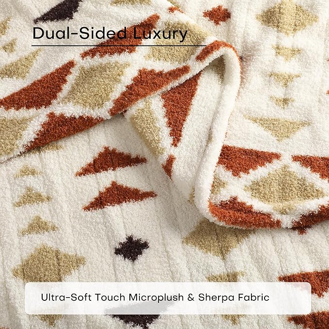 Electric Heated Blanket Full Size 72"x84" - Double-Sided Plush Fabric, 6 Heat Settings & 10 Hours Auto Off, Machine Washable - Sand Glass