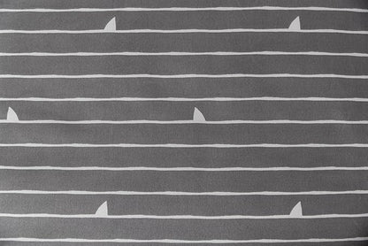 Beddy's Great White Shark Theme Boys Durable Zipper Bedding for Kids, Bed in a Bag for Kids, White & Gray Sheets & Comforter, Includes Pillowcase & Pillow Sham, Easy to Make & Wash