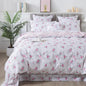 FADFAY Rose Duvet Cover Set Twin XL College Dorm Bedding Vintage Pink Floral Girls Bedding 100% Cotton Soft Breathable Comforter Cover with Hidden Zipper Closure 3Pcs, Twin XL Size for Dorm Room