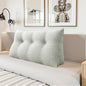 Headboard Wedge Pillow - Triangular Headboard Pillow Bed Rest Wedge Pillow for Sitting in Bed - Backrest Positioning Support Reading Pillow Daybed Pillows with Removable Cover