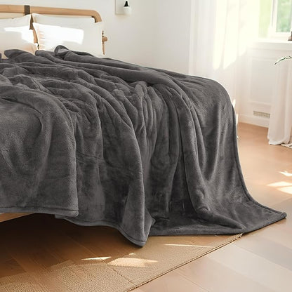 Electric Heated Blanket Queen Size 84"x90", Dual Control Fast Heating Cozy Heated Blanket for Bed, 10 Hours Auto Off & 4 Heating Levels, Warm Gift for Grandma-Light Gray