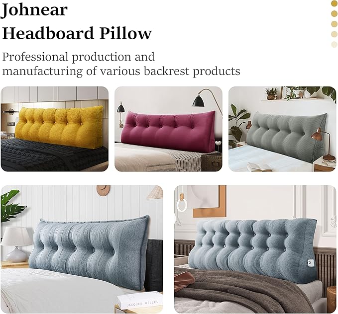Headboard Wedge Pillow Large Bolster Reading Pillows for Sitting in Bed Adult， Velvet Triangular Cushion Backrest Lumbar Back Support Upholstered Daybed Sit Up Book Pillows（Camel, Full）