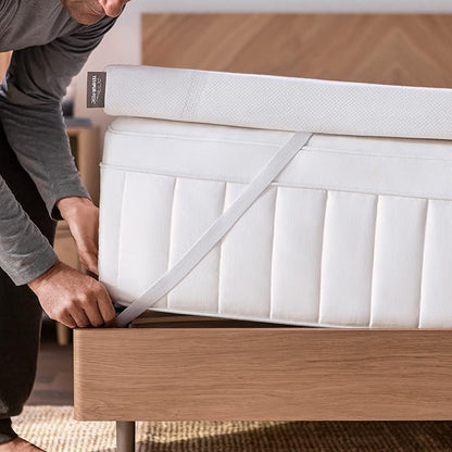 Tempur-Pedic TEMPUR-Adapt + Cooling 3-Inch Twin XL Mattress Topper Luxury Premium Foam, Washable Cover, Cooling Topper, White
