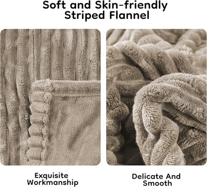 Heated Blanket 84" x 90" Queen Size Flannel Fabric with 10 Heating Levels & 1-12 Hours Auto Shut Off, Breathable and Comfortable for Soft and Bed - Camel