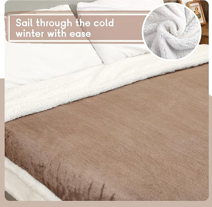 Heated Blanket Electric Blanket Full Size 72''x84'', Soft Flannel Heating Blanket with 1-10 Hour Auto Off - 6 Heat Settings - Machine Washable - Brown