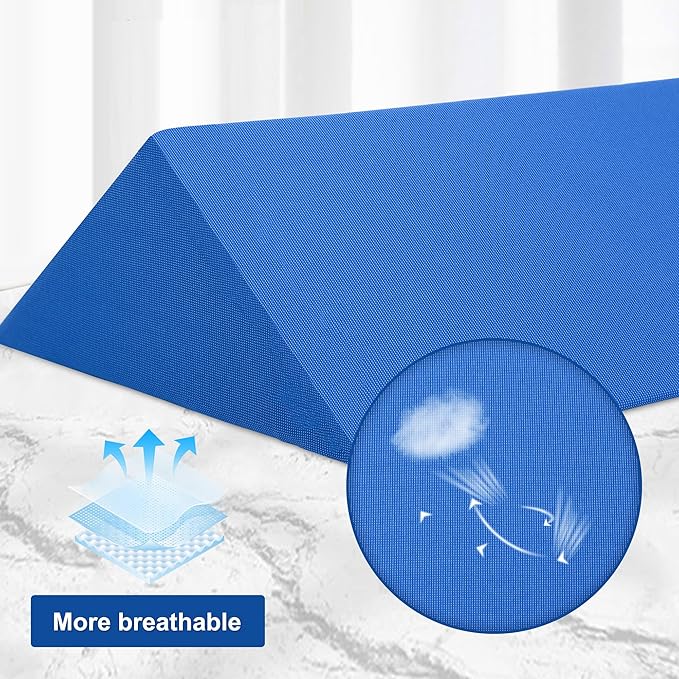 Fanwer Bed Wedges & Body Positioners (3 in 1), 40 Degree Wedges for Bed Positioning,Positioning Pillows for Elderly, Wedge Pillow for Bed Sores, Side Sleeping, After Surgery, Knees Elevated,Back Pain